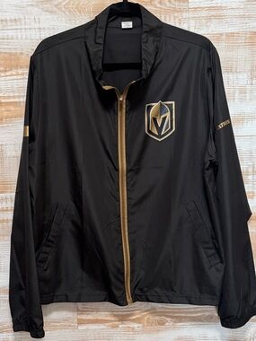 Las Vegas Golden Knights Lightweight Windbreaker Black NHL Fan Gear Size M